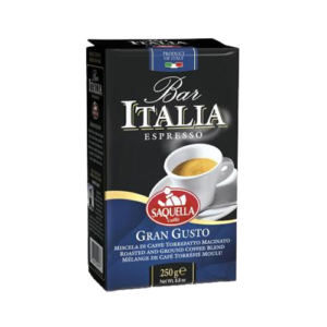 قهوه پاکتی ساکوئلا ایتالیا مدل gran gusto وزن 250 گرم